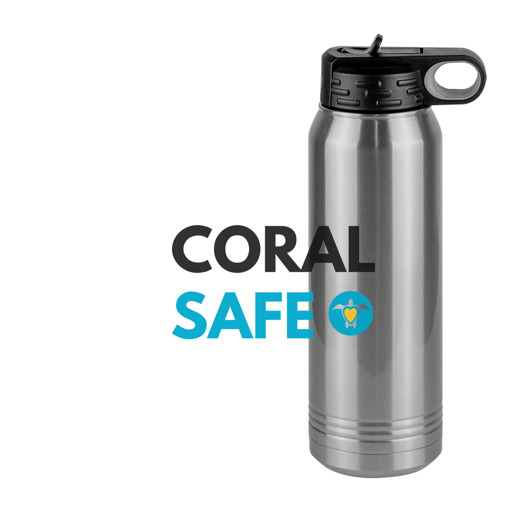 Personalized Coral Safe Company Water Bottle (30 oz) - Design View
