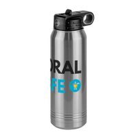 Thumbnail for Personalized Coral Safe Company Water Bottle (30 oz) - Front Right View