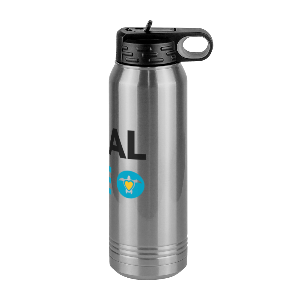 Personalized Coral Safe Company Water Bottle (30 oz) - Right View