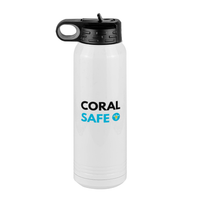 Thumbnail for Personalized Coral Safe Company Water Bottle (30 oz) - Left View