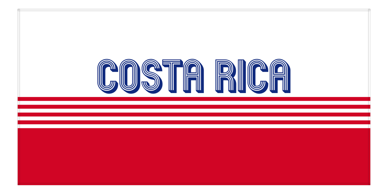 Personalized Costa Rica Beach Towel - Front View