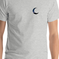 Thumbnail for Crescent Sky T-Shirt - Grey - Shirt Close-Up View