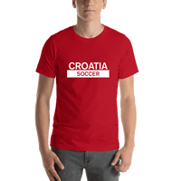 Thumbnail for Croatia Soccer T-Shirt - Red - Shirt View