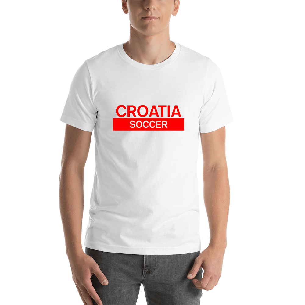 Croatia Soccer T-Shirt - White - Shirt View