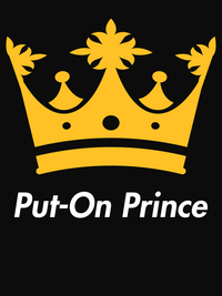 Thumbnail for Personalized Crown T-Shirt - Black - Put-On Prince - Decorate View