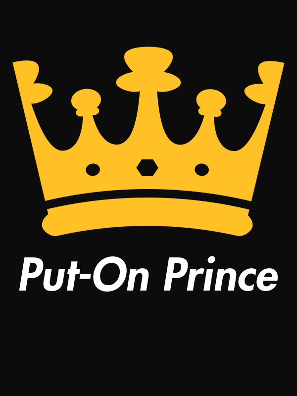 Personalized Crown T-Shirt - Black - Put-On Prince - Decorate View