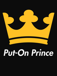 Thumbnail for Personalized Crown T-Shirt - Black - Put-On Prince - Decorate View