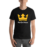 Thumbnail for Personalized Crown T-Shirt - Black - Put-On Prince - Shirt View