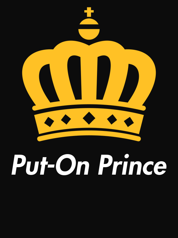 Personalized Crown T-Shirt - Black - Put-On Prince - Decorate View