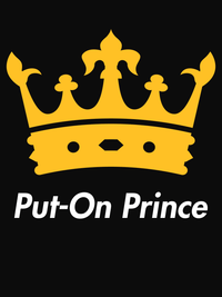Thumbnail for Personalized Crown T-Shirt - Black - Put-On Prince - Decorate View