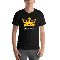Thumbnail for Personalized Crown T-Shirt - Black - Put-On Prince - Shirt View