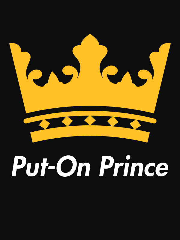 Personalized Crown T-Shirt - Black - Put-On Prince - Decorate View