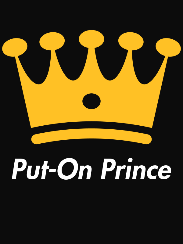 Personalized Crown T-Shirt - Black - Put-On Prince - Decorate View
