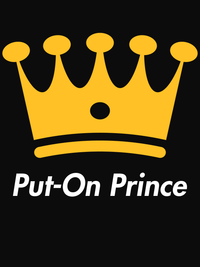 Thumbnail for Personalized Crown T-Shirt - Black - Put-On Prince - Decorate View
