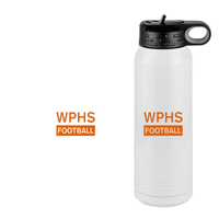 Thumbnail for Custom High School Football Water Bottle (30 oz) - Design View