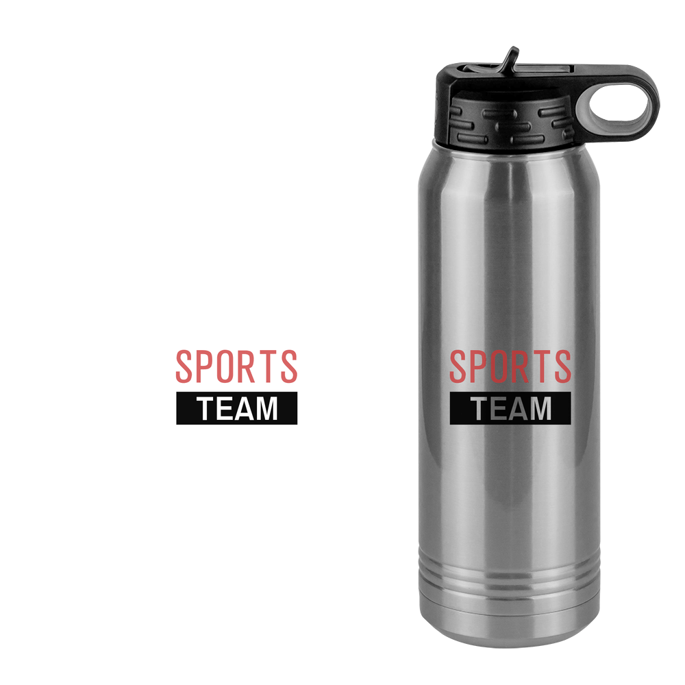 Custom Sports Team Water Bottle (30 oz) - Design View