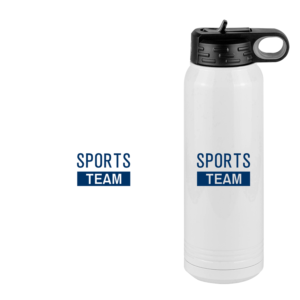 Custom Sports Team Water Bottle (30 oz) - Design View