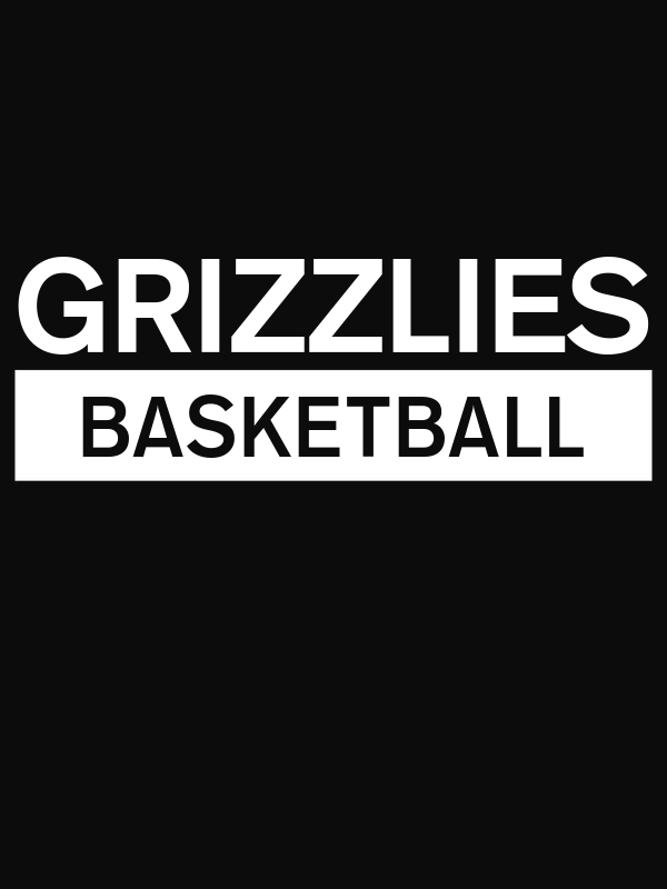 Custom High School Grizzlies Basketball T-Shirt - Black - Decorate View