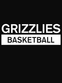 Thumbnail for Custom High School Grizzlies Basketball T-Shirt - Black - Decorate View