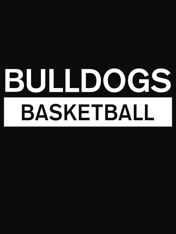 Custom High School Bulldogs Basketball T-Shirt - Black - Decorate View