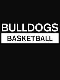 Thumbnail for Custom High School Bulldogs Basketball T-Shirt - Black - Decorate View