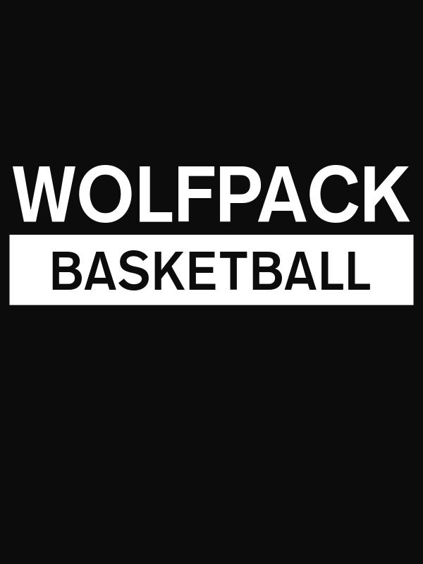 Custom High School Wolfpack Basketball T-Shirt - Black - Decorate View