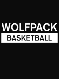 Thumbnail for Custom High School Wolfpack Basketball T-Shirt - Black - Decorate View