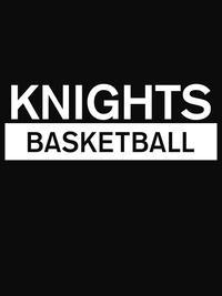 Thumbnail for Custom High School Knights Basketball T-Shirt - Black - Decorate View