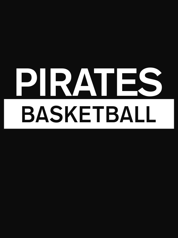 Custom High School Pirates Basketball T-Shirt - Black - Decorate View
