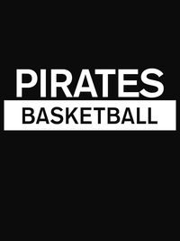 Thumbnail for Custom High School Pirates Basketball T-Shirt - Black - Decorate View