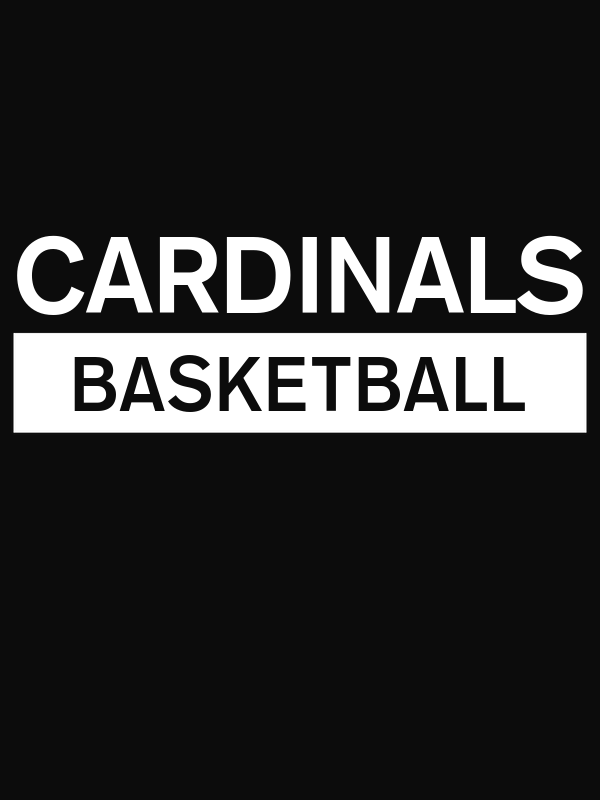 Custom High School Cardinals Basketball T-Shirt - Black - Decorate View