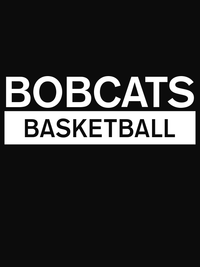 Thumbnail for Custom High School Bobcats Basketball T-Shirt - Black - Decorate View