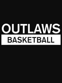 Thumbnail for Custom High School Outlaws Basketball T-Shirt - Black - Decorate View