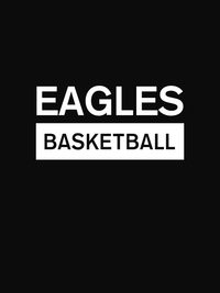Thumbnail for Custom High School Eagles Basketball T-Shirt - Black - Decorate View