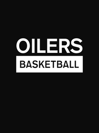Thumbnail for Custom High School Oilers Basketball T-Shirt - Black - Decorate View
