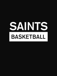 Thumbnail for Custom High School Saints Basketball T-Shirt - Black - Decorate View