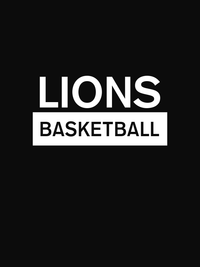 Thumbnail for Custom High School Lions Basketball T-Shirt - Black - Decorate View