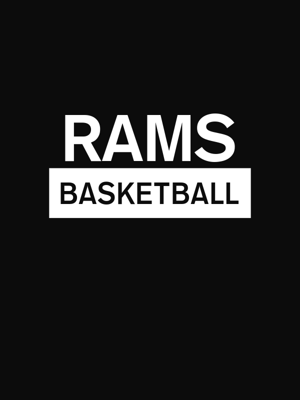 Custom High School Rams Basketball T-Shirt - Black - Decorate View