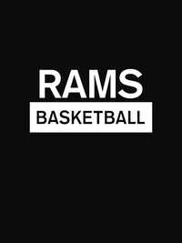 Thumbnail for Custom High School Rams Basketball T-Shirt - Black - Decorate View