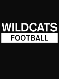 Thumbnail for Custom High School Wildcats Football T-Shirt - Black - Decorate View