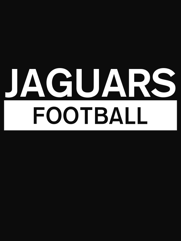 Custom High School Jaguars Football T-Shirt - Black - Decorate View