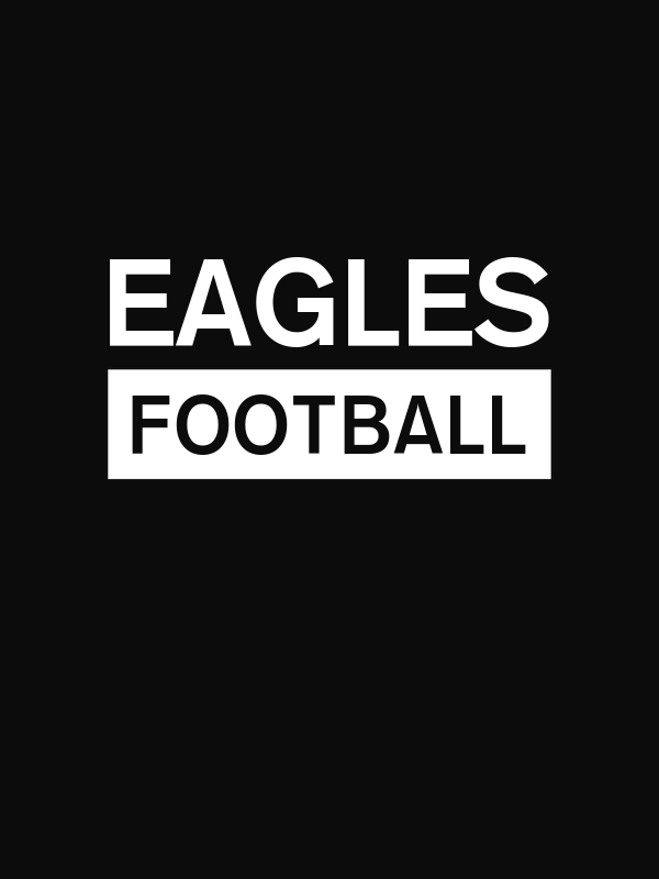 Custom High School Eagles Football T-Shirt - Black - Decorate View