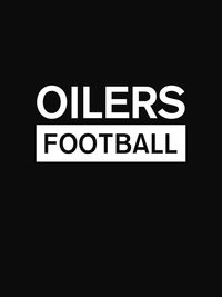 Thumbnail for Custom High School Oilers Football T-Shirt - Black - Decorate View
