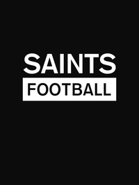 Thumbnail for Custom High School Saints Football T-Shirt - Black - Decorate View