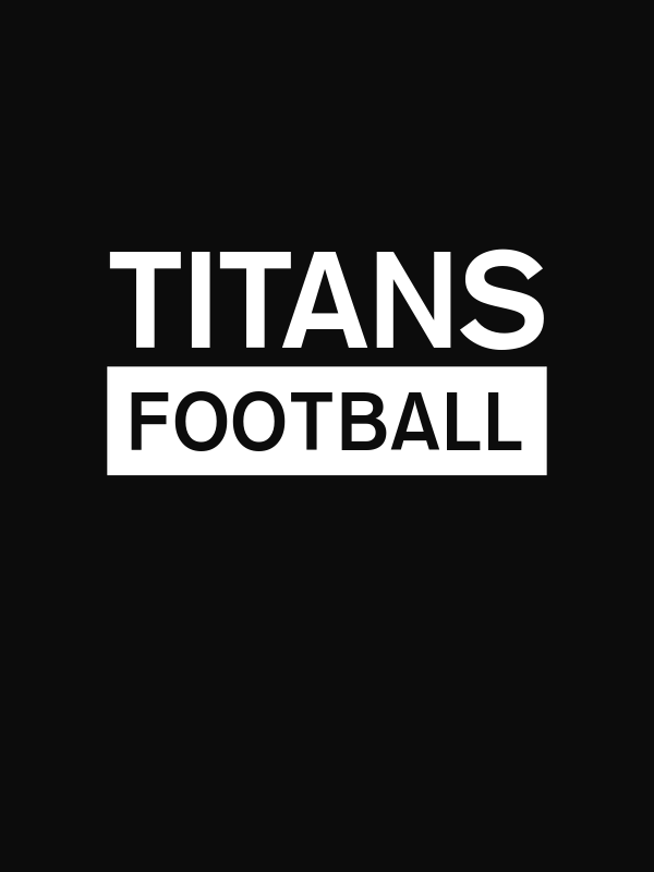 Custom High School Titans Football T-Shirt - Black - Decorate View