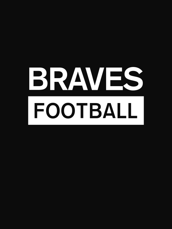 Custom High School Braves Football T-Shirt - Black - Decorate View