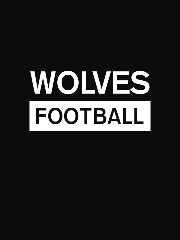 Custom High School Wolves Football T-Shirt - Black - Decorate View