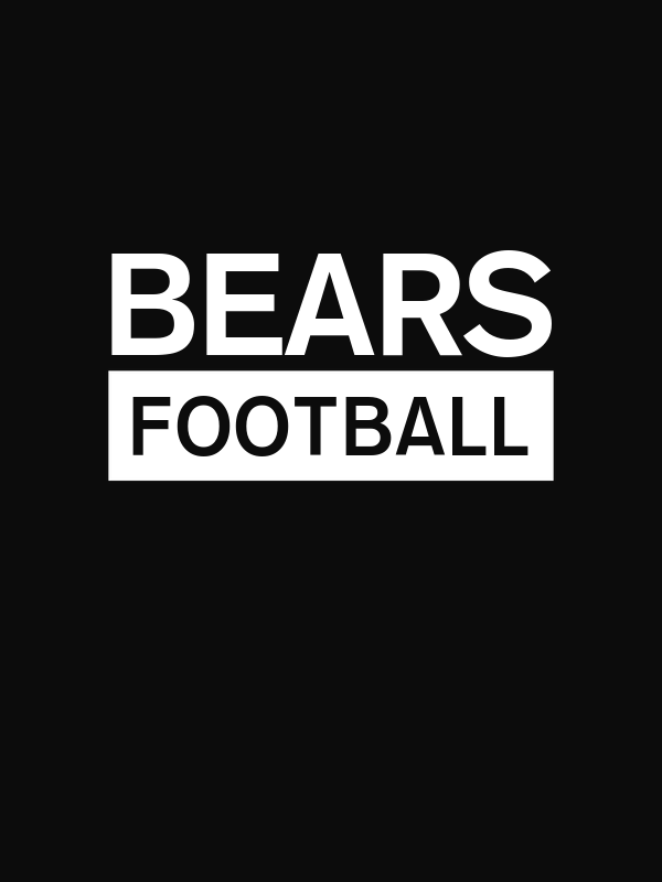 Custom High School Bears Football T-Shirt - Black - Decorate View