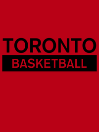 Thumbnail for Custom Toronto Basketball T-Shirt - Red - Decorate View
