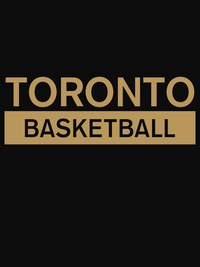 Thumbnail for Custom Toronto Basketball T-Shirt - Black - Decorate View